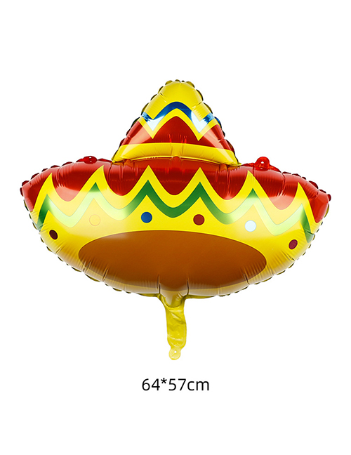 Fashion Mexican Hats (5 Pcs) Aluminium Film Geometric Cartoon Balloon