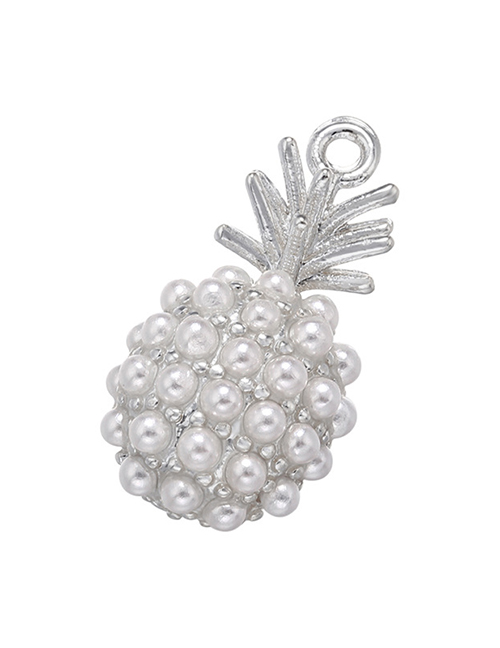 Fashion White Gold Pineapple Geometric Pearl Pineapple Diy Ornament Accessories