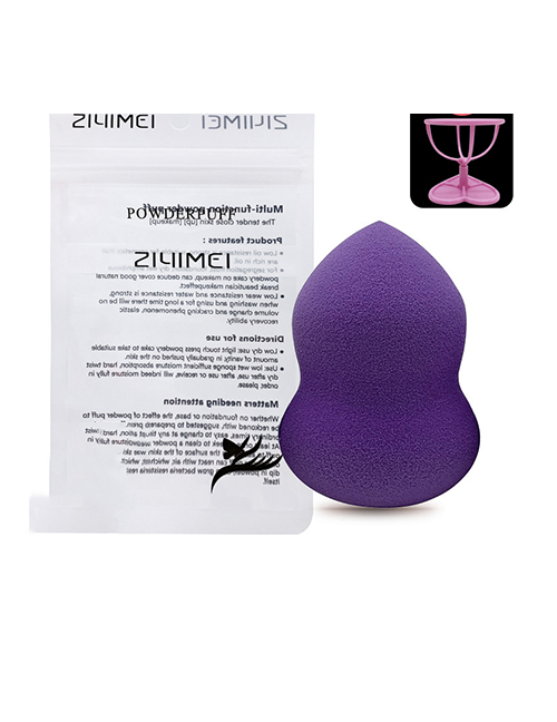 Fashion Purple Gourd Single Pack + Shelf Gourd Drop Beveled Makeup Egg