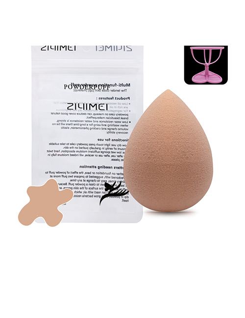 Fashion Skin Color Water Drops Single Pack + Shelf Gourd Drop Beveled Makeup Egg