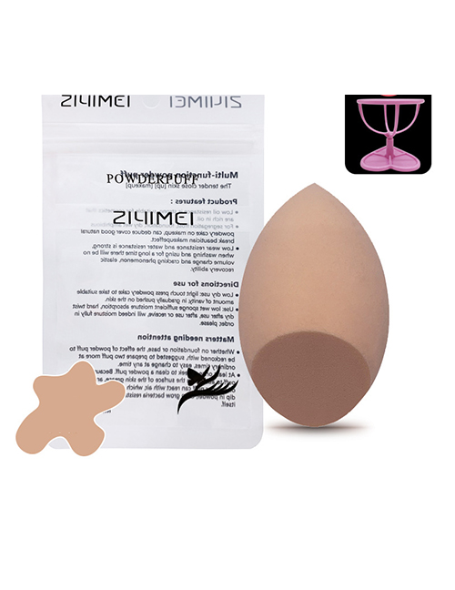 Fashion Skin Tone Beveled Single Pack + Shelf Gourd Drop Beveled Makeup Egg