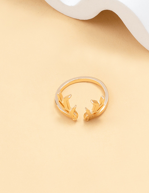 Fashion Flame Gold Plated Flame Open Ring