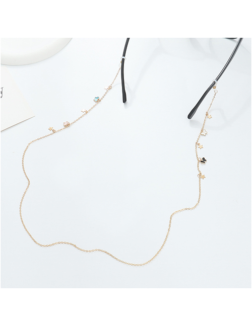 Fashion Gold Metal Drop Butterfly Star Chain Glasses Chain