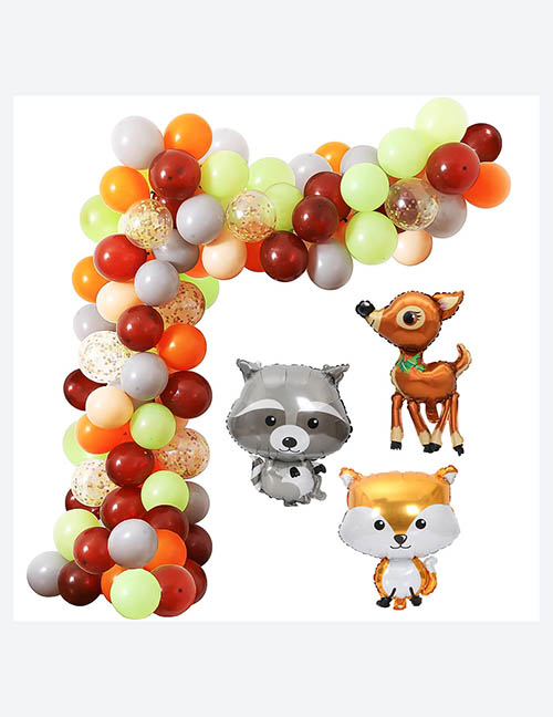 Fashion Jungle Animal Balloon Set (2 Pieces) 83 Ball Animal Fox Raccoon Fawn Balloon Set