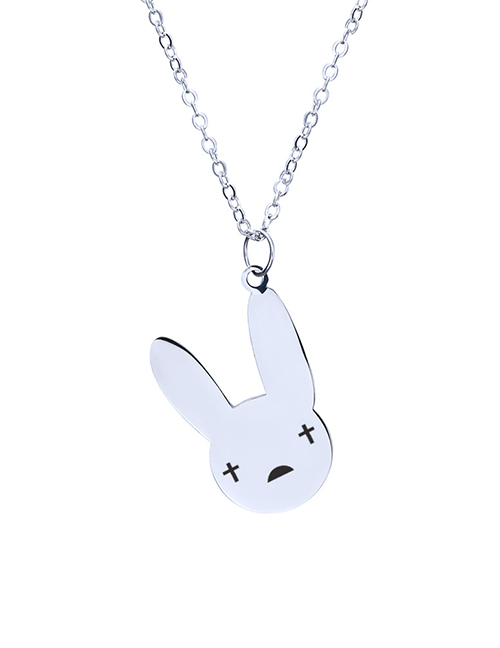 Fashion O-chain Style D (2pcs) Stainless Steel Rabbit Necklace