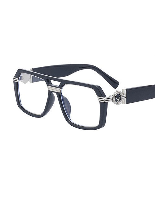 Fashion Black Anti-blue Light Pc Steam Square Large Frame Sunglasses