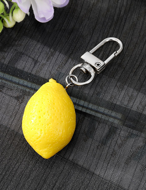 Fashion Lemon Imitation Lemon Keychain