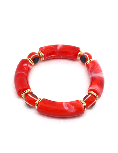 Fashion 9# Red Three Round Red Eye Bracelet Resin Elbow Eye Beaded Bracelet