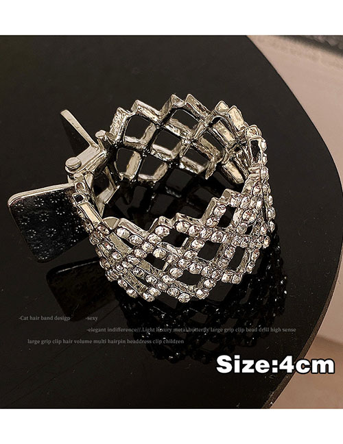 Fashion 1# Diamond Diamond Silver Alloy Diamond Cutout Diamond Grab Clip