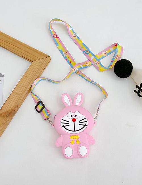Fashion Bunny Pink Silicone Cartoon Messenger Bag