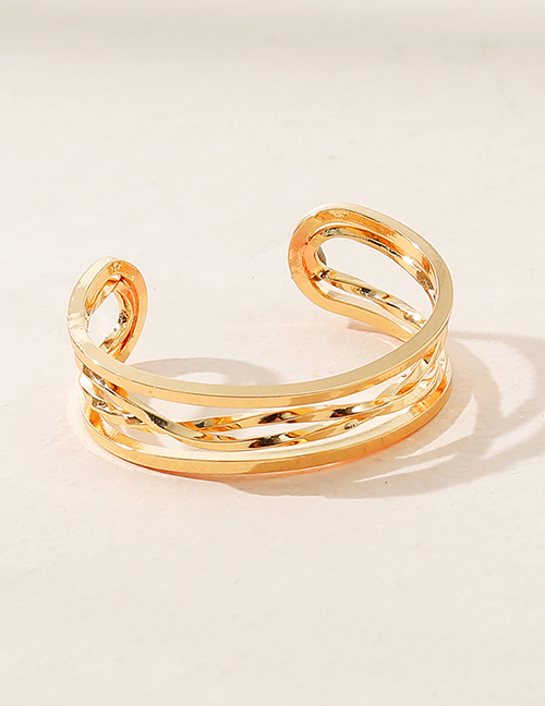 Fashion Gold Metal Geometric Line Ring