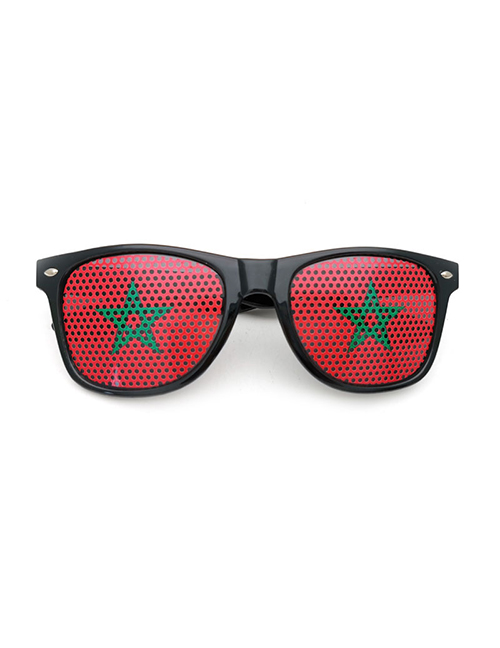 Fashion Morocco Pc Flag Square Large Frame Eyelet Sunglasses
