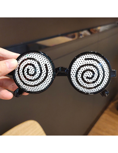 Fashion Black Pc Thread Round Sunglasses