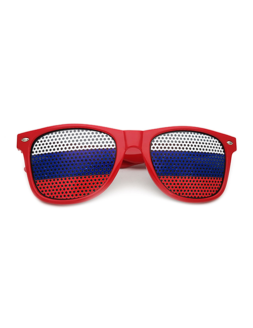 Fashion Russia Pc Flag Square Large Frame Sunglasses