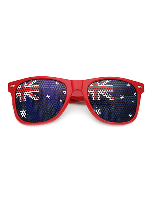 Fashion Australia Pc Flag Square Large Frame Sunglasses