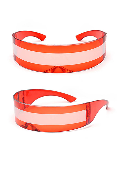Fashion Red Lamination Pc All-in-one Sunglasses