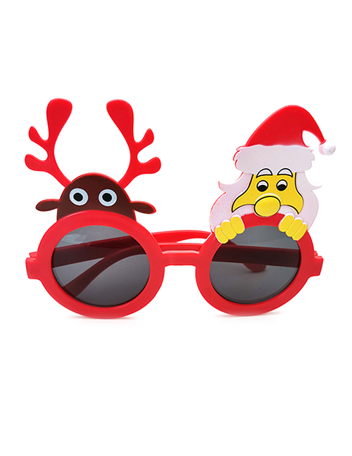 Fashion Old Man And Deer Pc Christmas Sunglasses