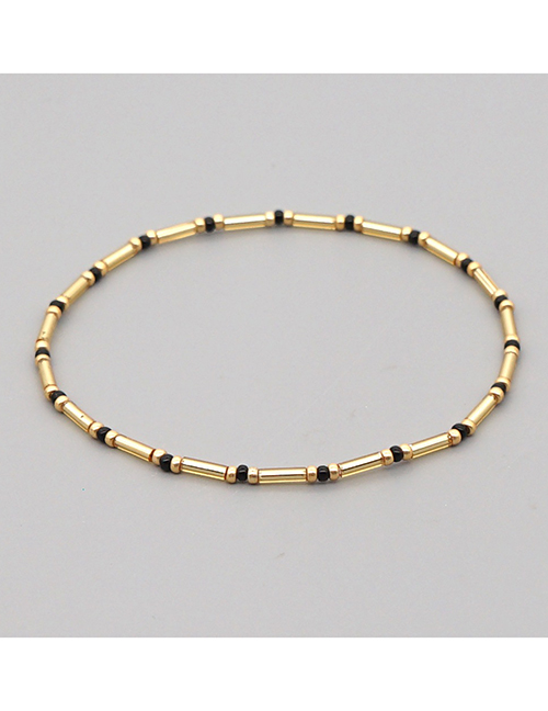 Fashion Gold Geometric Rice Bead Bucket Beaded Bracelet