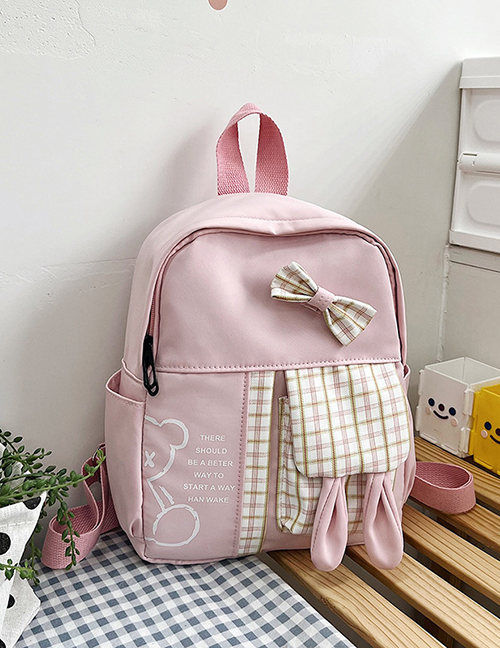 Fashion Pink Nylon Cartoon Large Capacity Backpack