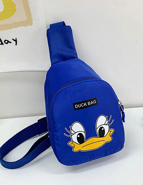 Fashion Blue Nylon Duck Cartoon Diagonal Chest Bag