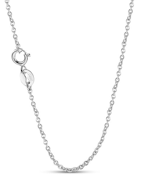 Fashion Pnc0000-1 Sterling Silver Geometric Chain Necklace