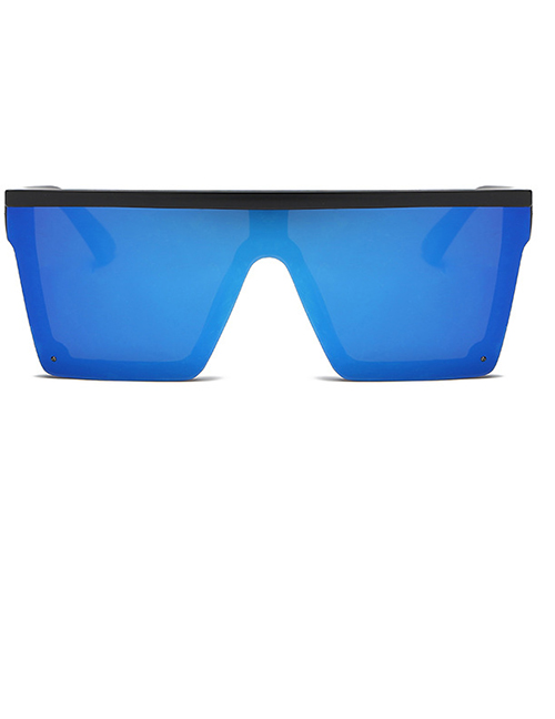 Fashion Black Frame Ice Blue Tablet Pc Frame Large Frame Sunglasses