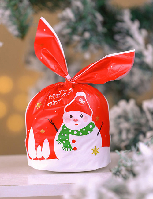 Fashion Red Snowman Eva Christmas Printed Gift Bag
