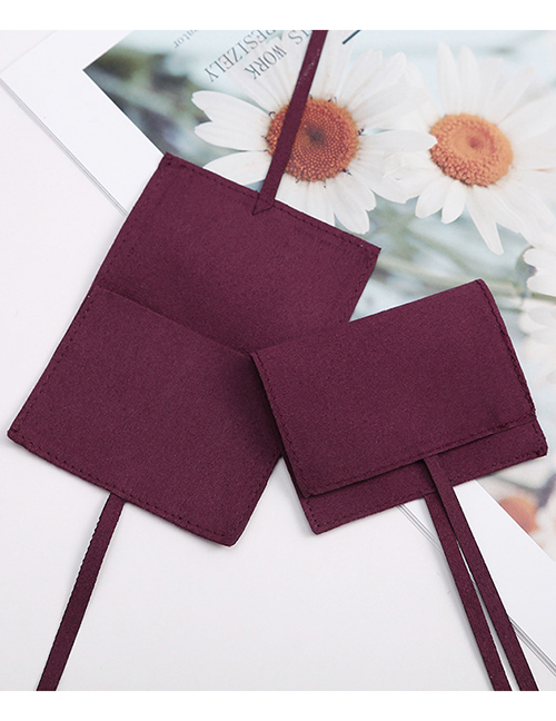 Fashion Wine Red/6*6cm (10 Batches) 6*6cm Flip Envelope Gift Bag