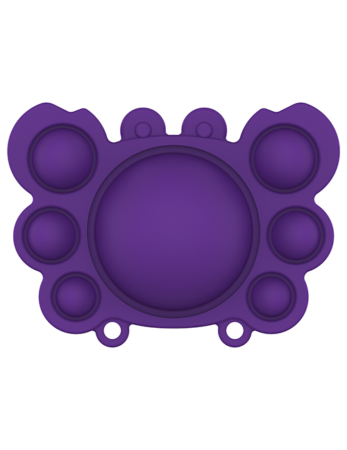 Fashion Crab Bubble Music-purple Silicone Flip Crab Finger Bubble Fun