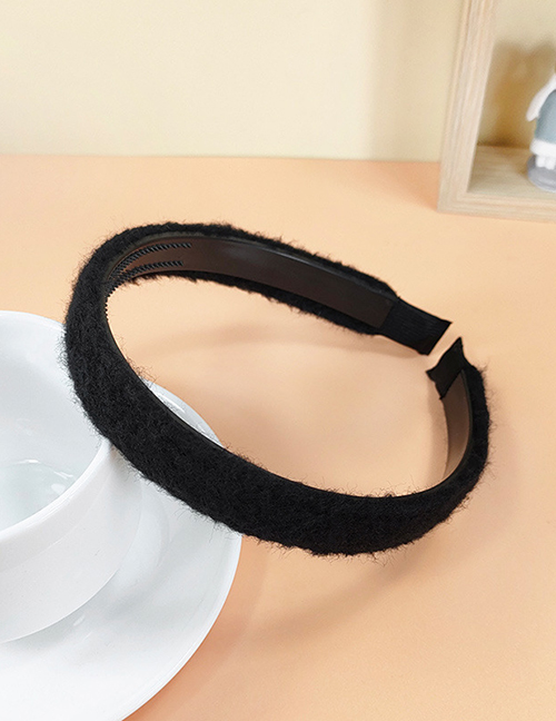 Fashion Black Wool Woven Fine Headband