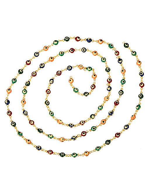 Fashion Color-2 Copper Dripping Eye Chain Accessories (100cm)