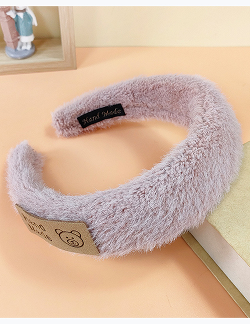 Fashion A Plush Bear Labeling Headband
