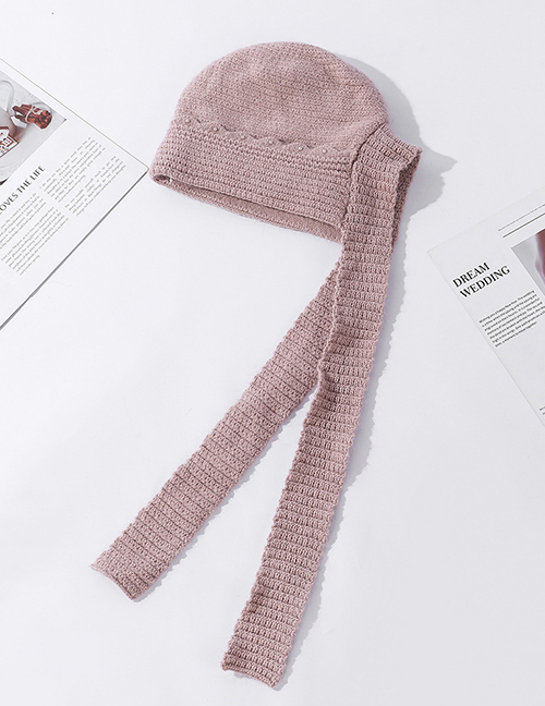Fashion Lotus Root Starch Woolen Knitted Pearl Lace Scarf One-piece Suit