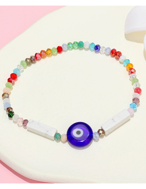 Fashion Color Rice Bead Beaded Eye Bracelet