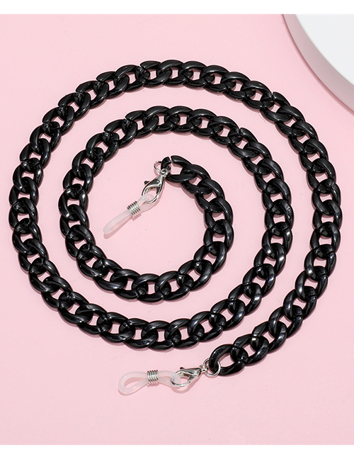 Fashion Black-2 Acrylic Geometric Chain Halterneck Glasses Chain