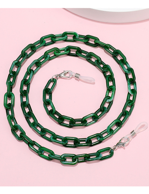 Fashion Green Colorful Acrylic Chain Halter Neck Glasses Chain