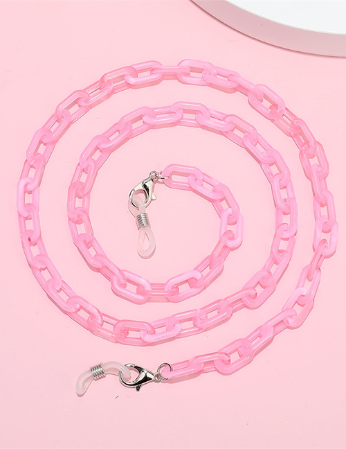 Fashion Pink Color Acrylic Chain Halter Neck Glasses Chain