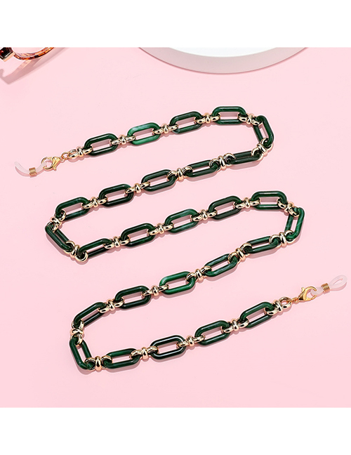 Fashion Dark Green Glasses Chain Acrylic Color Chain Glasses Chain