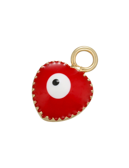 Fashion Red Copper Dripping Eyeball Geometry Diy Accessories