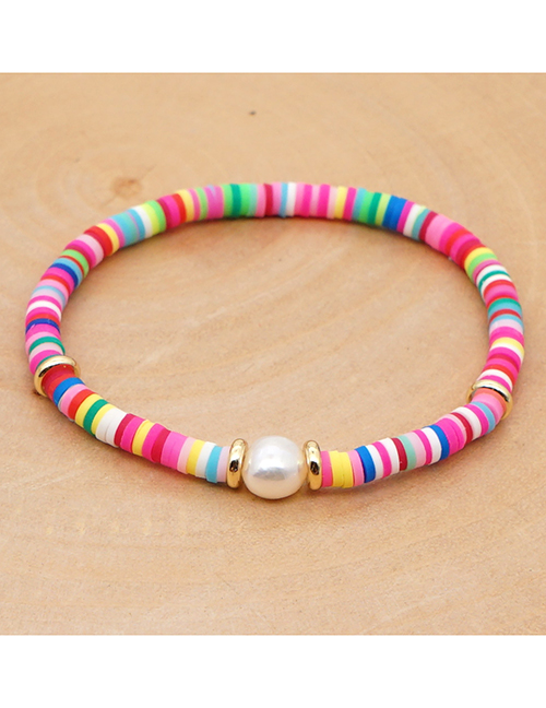 Fashion Zz-b200183g With Pearl Colored Clay Bracelet