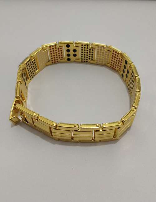 Fashion 10 Imitation Gold Color Metal Magnetic Detachable Bracelet