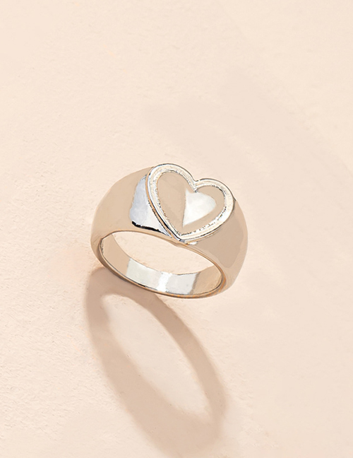 Fashion Silver Color Alloy Love Ring