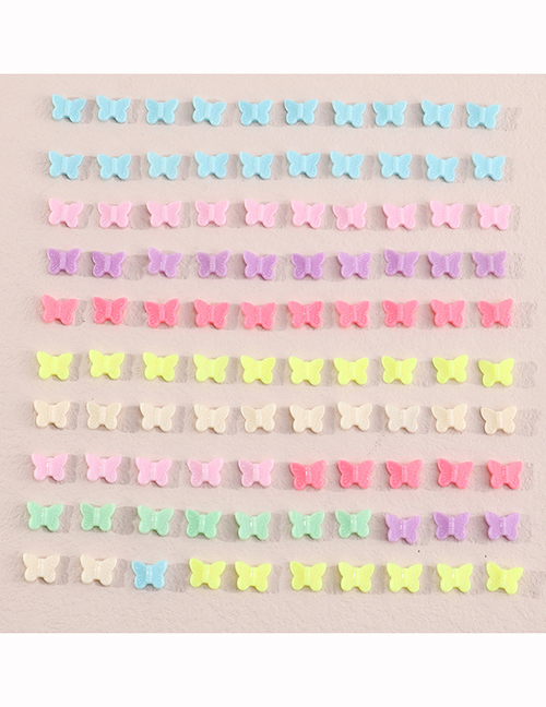 Fashion Butterfly 100 Random Combinations Of Resin Butterfly Bear Accessories