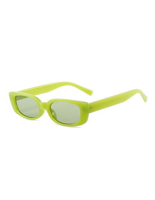 Fashion Green Frame Square Frame Sunglasses
