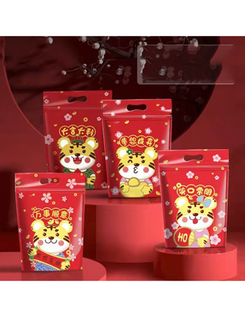 Fashion Self-supporting Bag Tiger Printing Self-supporting Candy Packaging Bag
