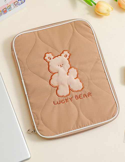 Fashion Brown Bear (11 Inches) Cartoon Bunny Laptop Bag