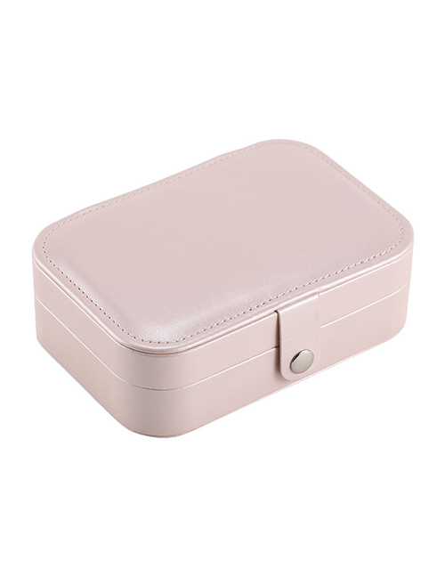 Fashion Pink Solid Color Leather Storage Box
