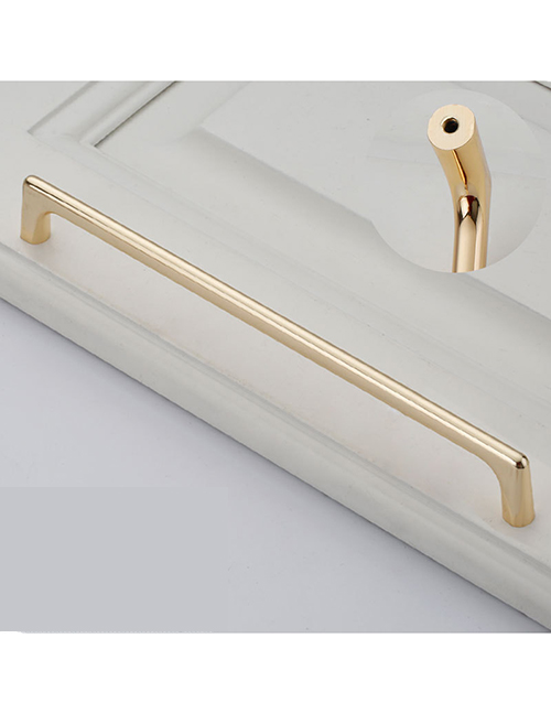 Fashion Rose Gold 6197-320 Pitch Zinc Alloy Geometric Drawer Wardrobe Door Handle