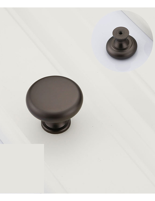 Fashion Pearl Black 6198-single Hole Zinc Alloy Geometric Drawer Wardrobe Door Handle