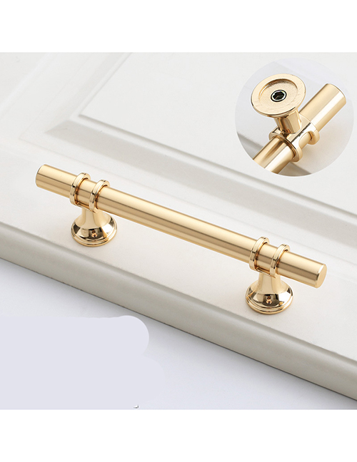 Fashion Brushed Copper/rose Gold 6816a-96 Pitch Zinc Alloy Geometric Drawer Wardrobe Door Handle